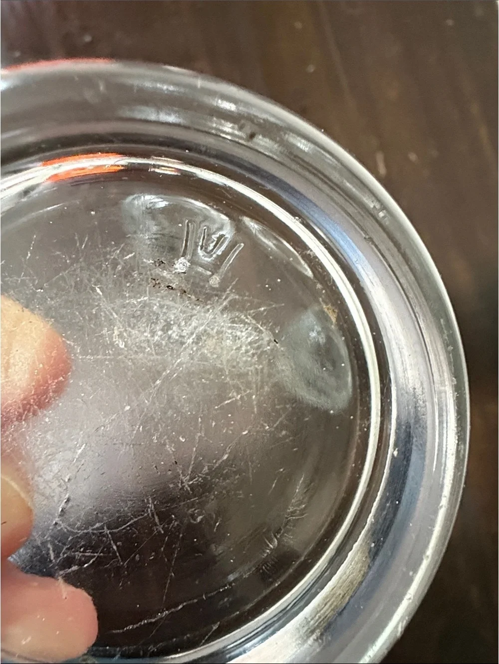 Set of 4 Vintage Clear Glass Coasters